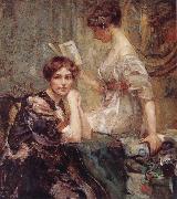 Colin Campbell Cooper Two Women oil on canvas